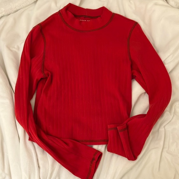 American Eagle Long Sleeved Mock Neck - Picture 1 of 1